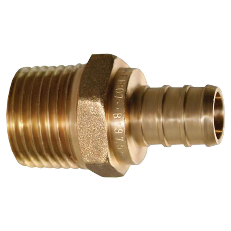 Jones Stephens C76036LF 3/4" PEX by 3/4" MIP Male Adapter - Lead Free