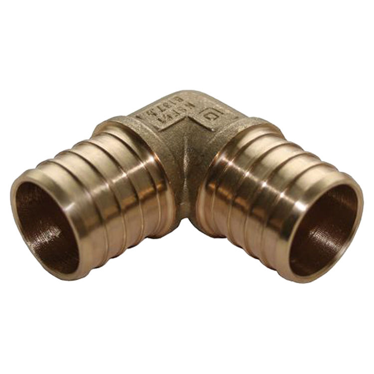Jones Stephens C76008LF 1/2" PEX 90-Degree Brass Elbow - Lead Free