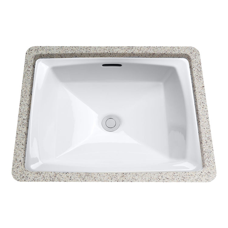 Toto LT491G-11 White Connelly Undermounted Bathroom Sink with SanaGloss Glaze