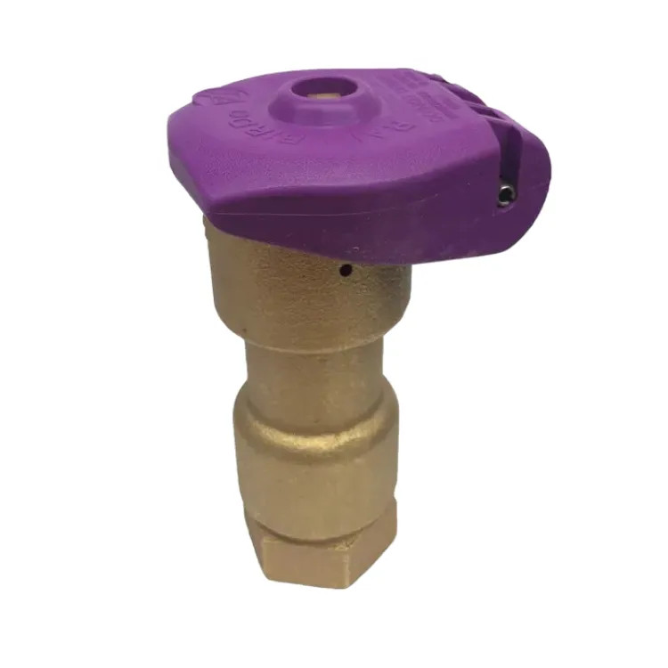 Rain Bird 1" Brass Quick Coupling Valve with Purple Locking Rubber Cover, Non-Potable - 5NP (B12709)
