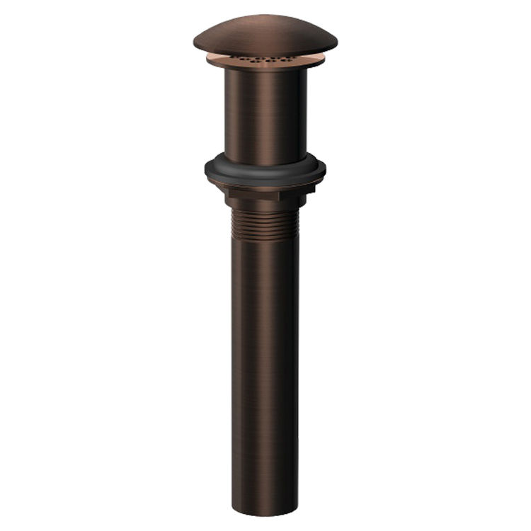 Danze D495082BR Tumbled Bronze Drain with a Cover and a Grid Strainer