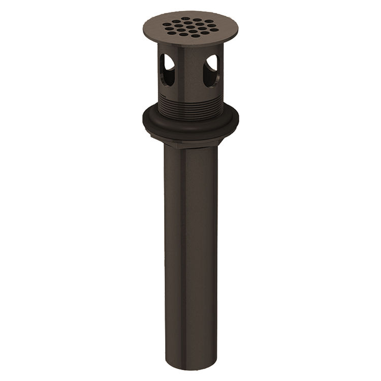 Danze DA505084BR Tumbled Bronze Grid Strainer with an Overflow