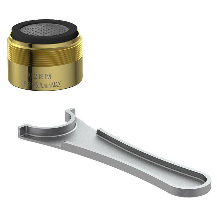 Danze DA613073NPBV Polished Brass 1.5 GPM Laminar JR. Aerator Kit