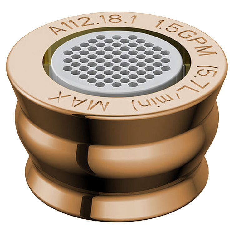 Danze DA500973NPBV Polished Brass 1.5GPM Laminar Aerator Kit
