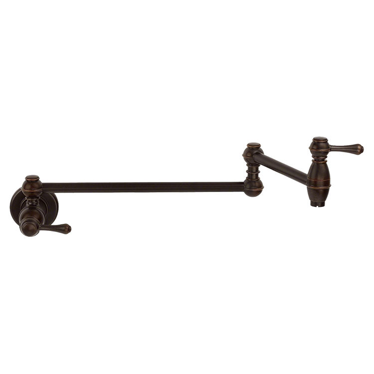 Danze Opulence Wall-Mount Pot Filler Faucet, Tumbled Bronze - D205057BR