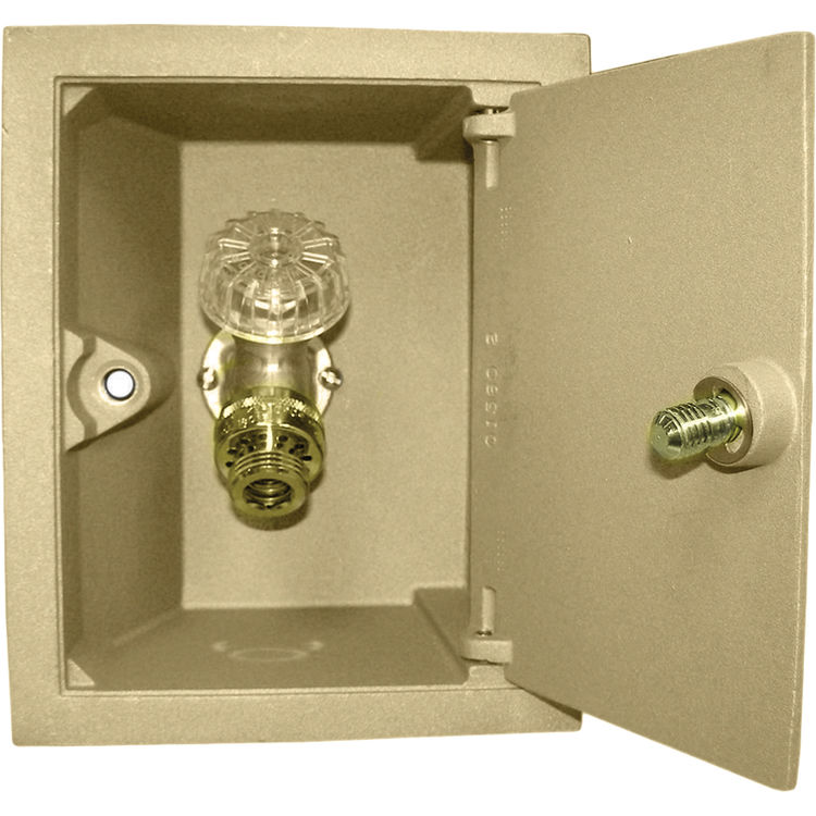 Woodford B26-1/2-PB Mild Climate Box Wall Faucet