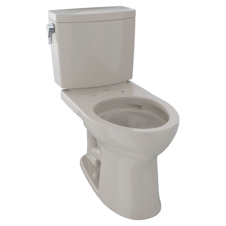 TOTO Drake II 1G Two-Piece Elongated 1.0 GPF Universal Height Toilet with CeFiONtect, Bone - CST454CUFG#03
