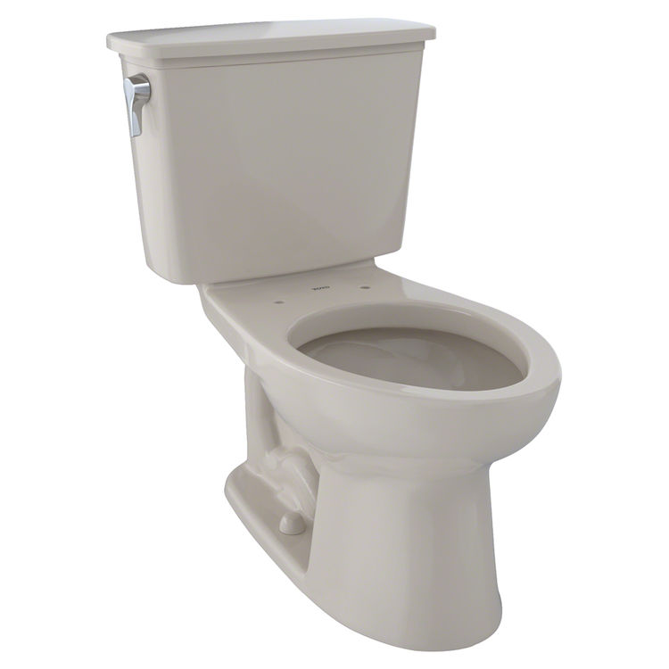 TOTO Eco Drake Transitional Two-Piece Elongated 1.28 GPF ADA Compliant Toilet, Bone - CST744ELN#03
