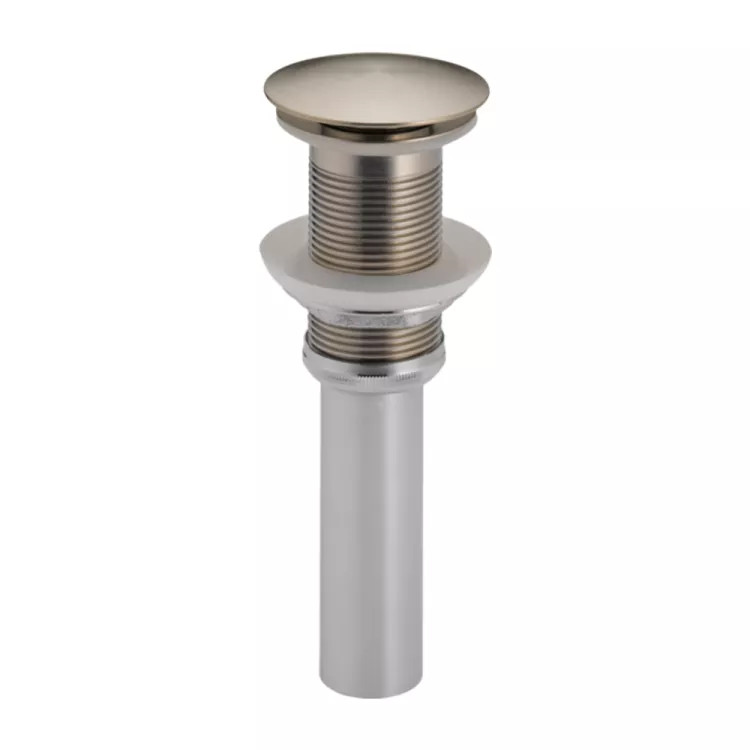 Brizo RP72413NK Push Pop-Up Drain Without Overflow, Luxe Nickel