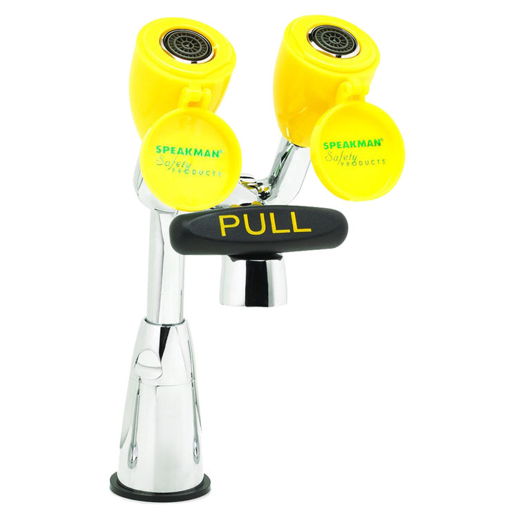 Speakman SEF-1800-CA-8 Eyesaver Chrome / Yellow Eye Wash/Faucet Combination