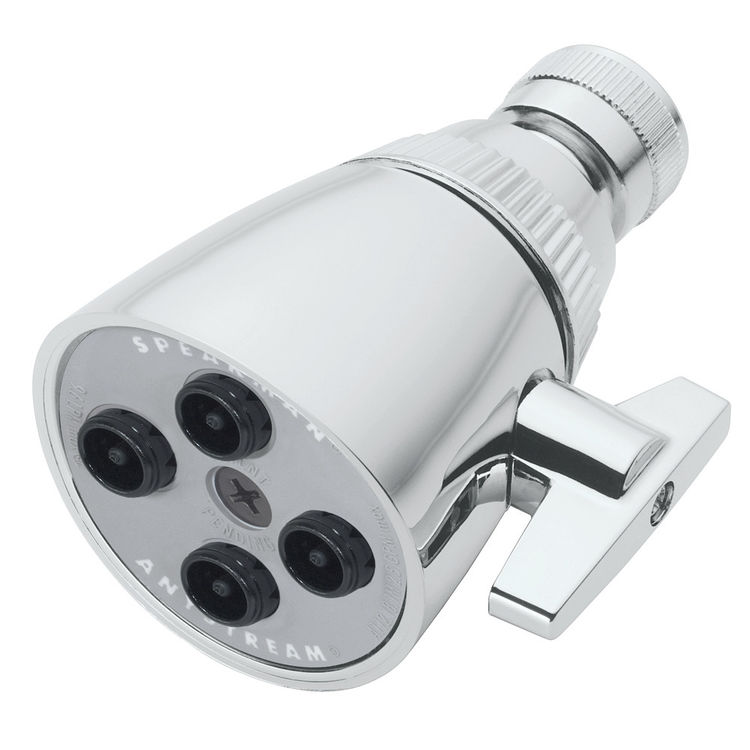 Speakman Classic Commercial Anystream Shower Head with 4 Plungers and 32 Sprays, Round, WaterSense, 1.5 GPM, Chrome - S-2253-E15