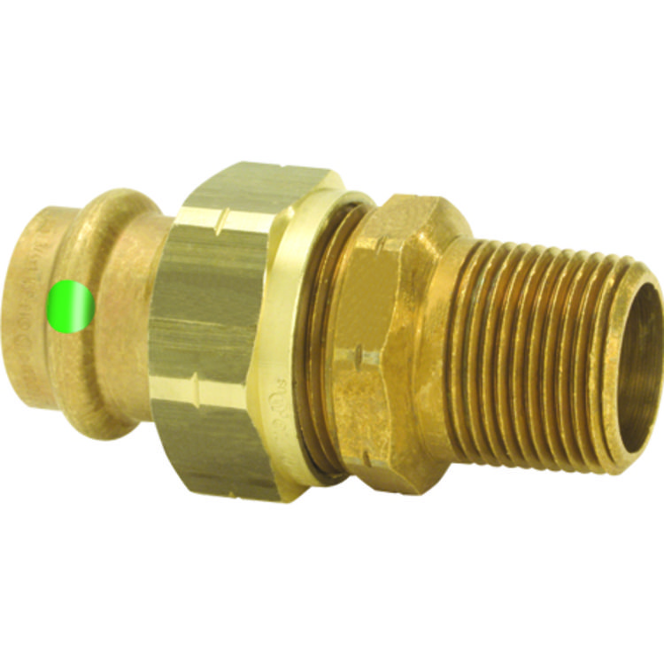 Viega 79745 ProPress 1-1/4 Inch Copper Press Union, Smart Connect, Zero Lead