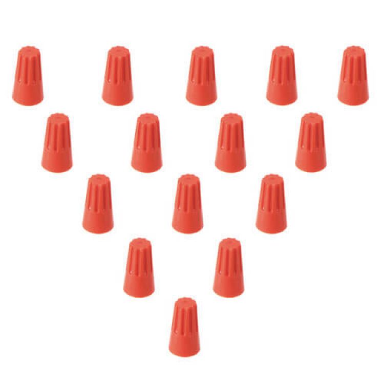 DiversiTech 22–14 AWG Orange Wire Connectors, 15-Pack - C243