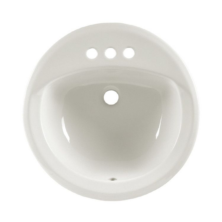 American Standard Rondalyn 19” Drop-In Bathroom Countertop Sink, Front Overflow, White - 0491.019.020 