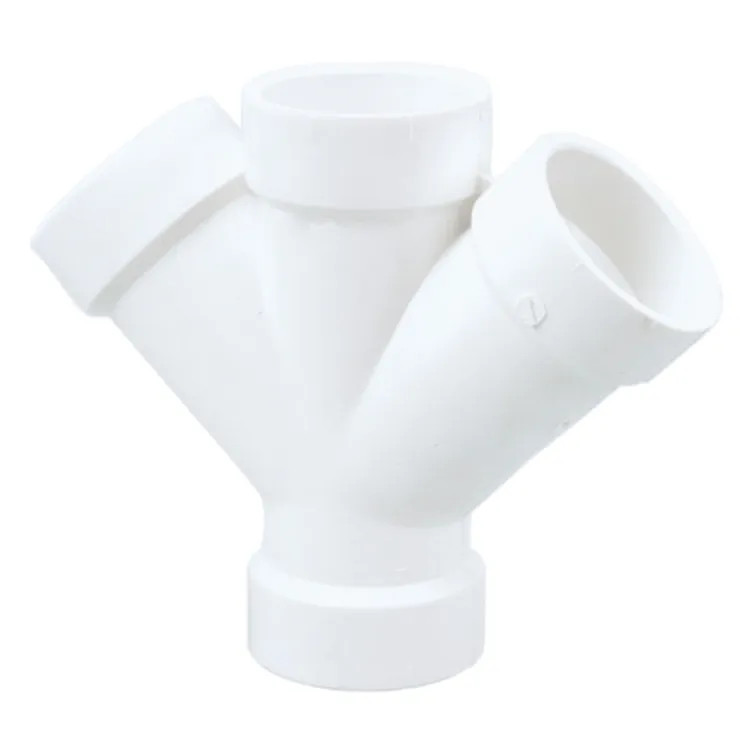 10" PVC Double Wye DWV (Drain Waste and Vent) - Hub