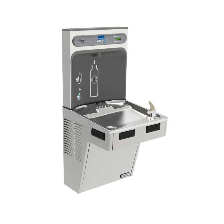Elkay EMABF8WSSK EZH2O Bottle Filling Station with Bi-Level ADA Cooler - Stainless Steel