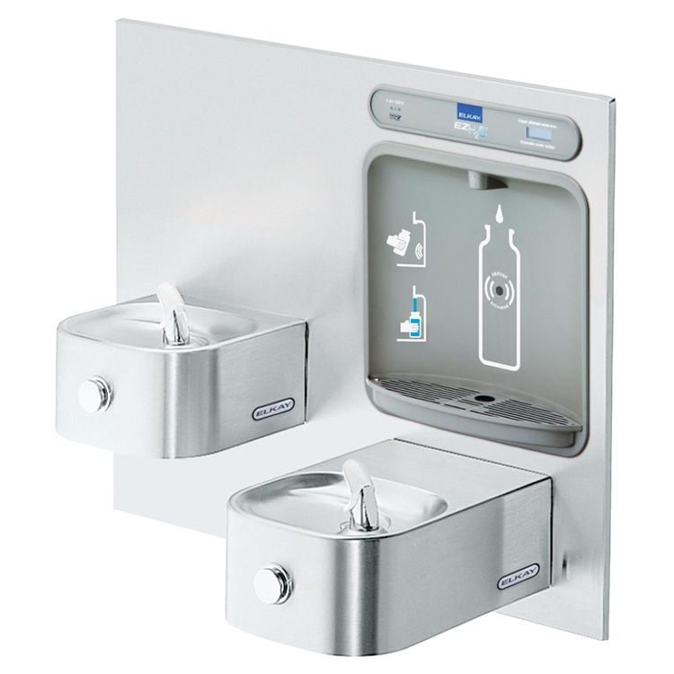 Elkay LZWS-EDFP217K EZH2O Non-Refrigerated Bottle Filling Station, Stainless