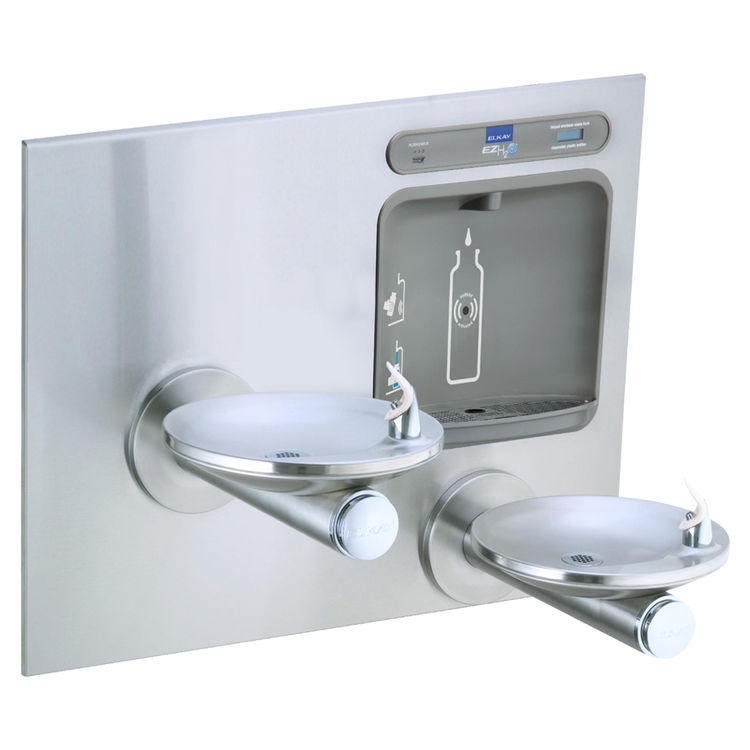 Elkay LZWS-EDFPBM117K - EZH2O Bottle Filler w/ Integral SwirlFlo Fountain - Filtered, Non-Refrigerated, Stainless