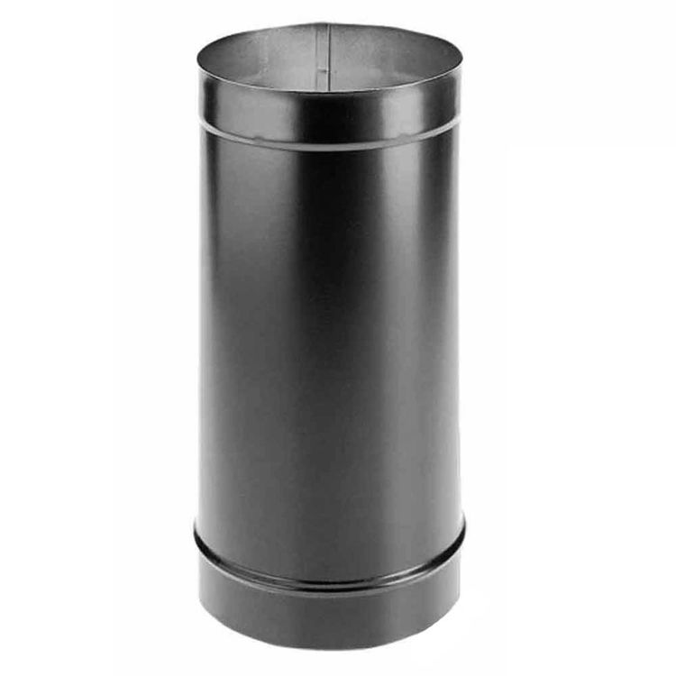 DuraVent 10DBK-12 DuraBlack 10" Single-Wall Black Pipe, 12" Length