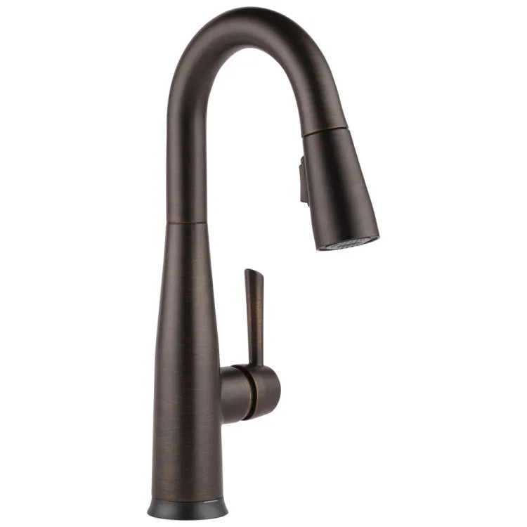 Delta Essa Touch2O Single Handle Pull-Down Bar/Prep Faucet, Venetian Bronze - 9913T-RB-DST