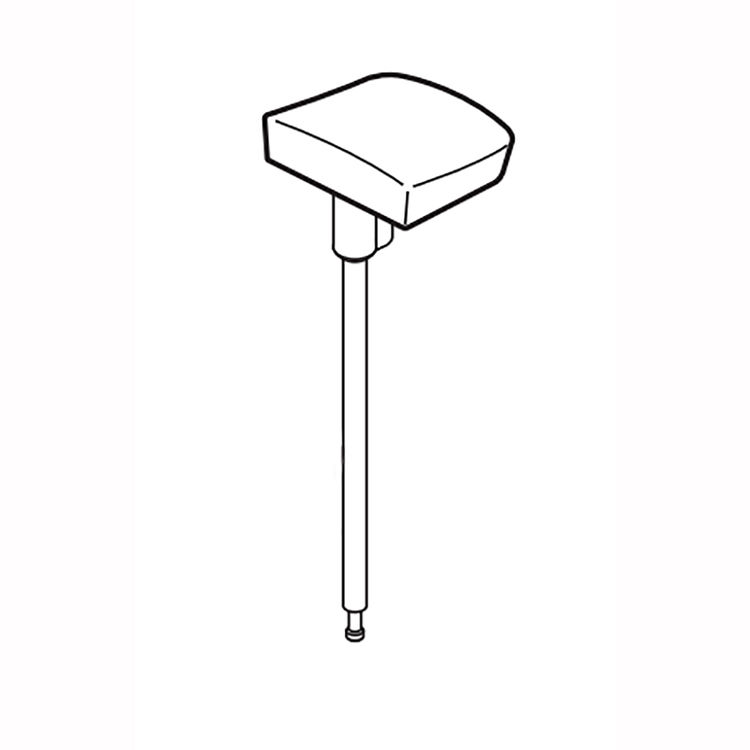 Delta RP78521PN Tesla Lift Rod and Finial Assembly, Polished Nickel