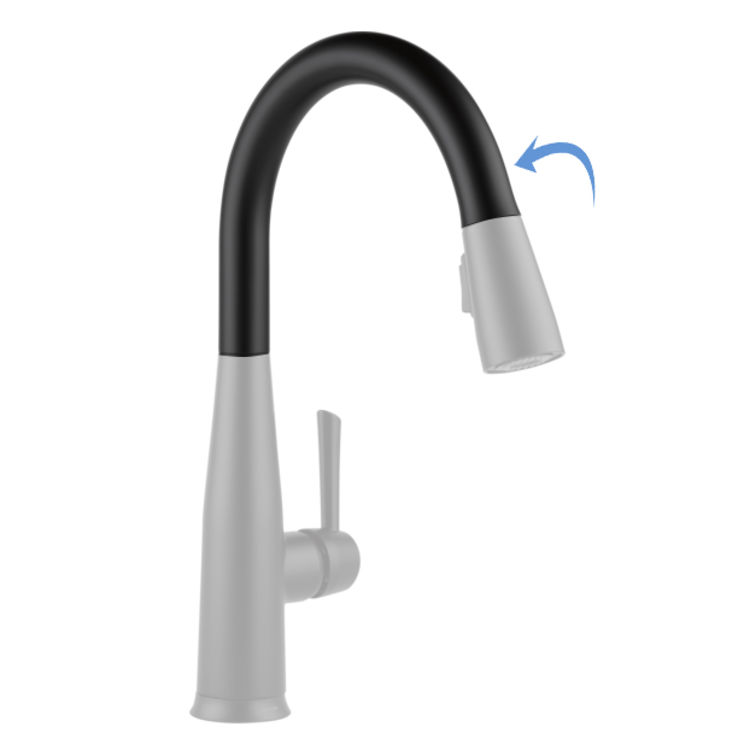 Delta RP80520BL ESSA Kitchen Spout Assembly - Matte Black