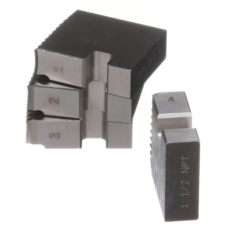 RIDGID 1-1/2" NPT Alloy Steel Die Set, 11-1/2 TPI, Right‑Hand Threading, 4-Pack - 37845
