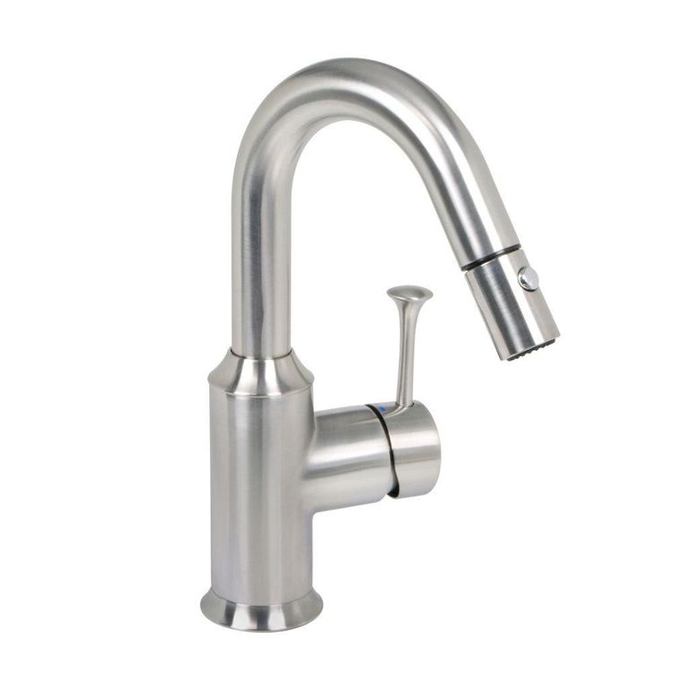 American Standard Pekoe Single Handle Pull-Down Bar/Prep Faucet, 1.5 gpm, Stainless Steel - 4332410F15.075