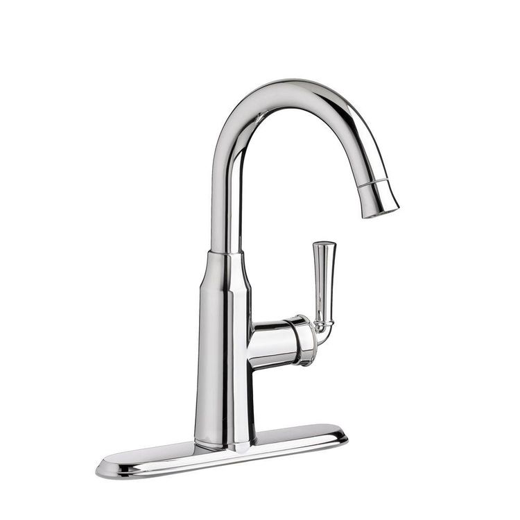 American Standard Portsmouth Single Handle High Arc Pull-Down Bar/Prep Faucet, 1.5 GPM, Chrome - 4285410F15.002