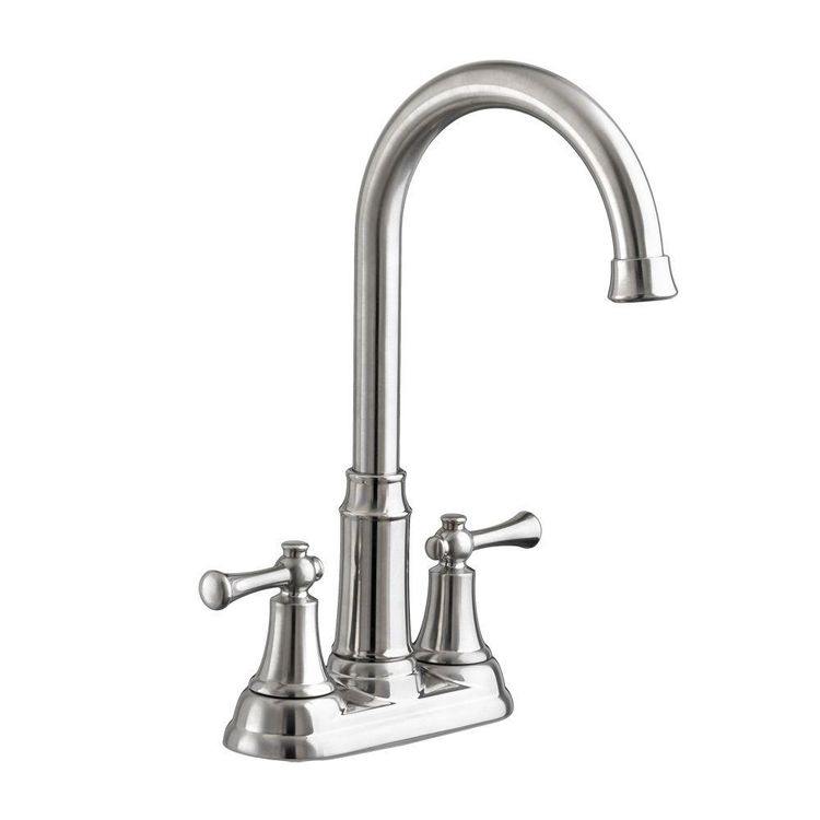 American Standard Portsmouth Two-Handle High Arc Bar/Prep Faucet, 1.5 GPM, Stainless Steel - 4285420F15.075