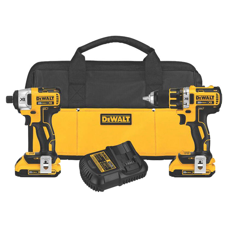 DeWalt DCK281D2 Combo Drill Kit, 20 V