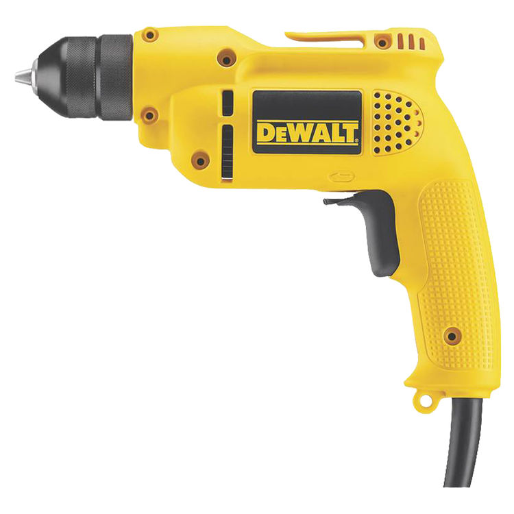 Dewalt DWD112 is an 80-amp corded pistol grip drill with a keyless chuck