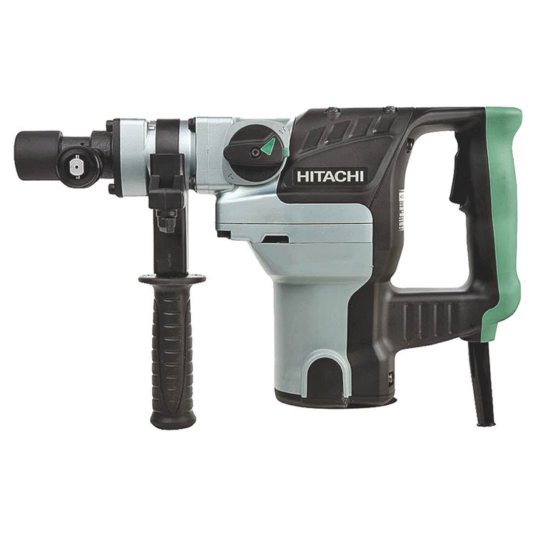 Hitachi DH38YE2 Corded Rotary Hammer, 120 V, 8.4 A Spline Chuck, 0 - 510 rpm