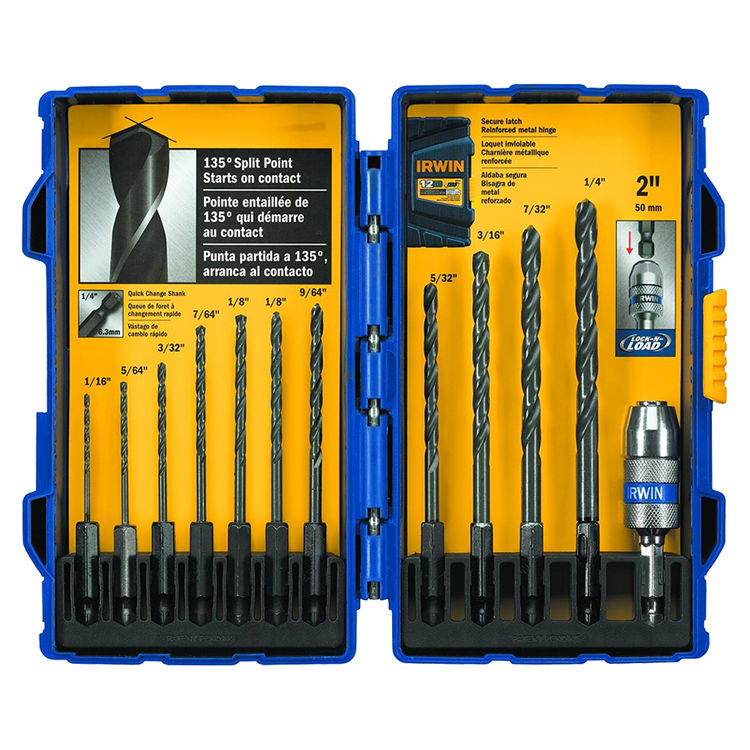 IRWIN 4935643 BIT DRILL JOBBER LENGTH 12PC
