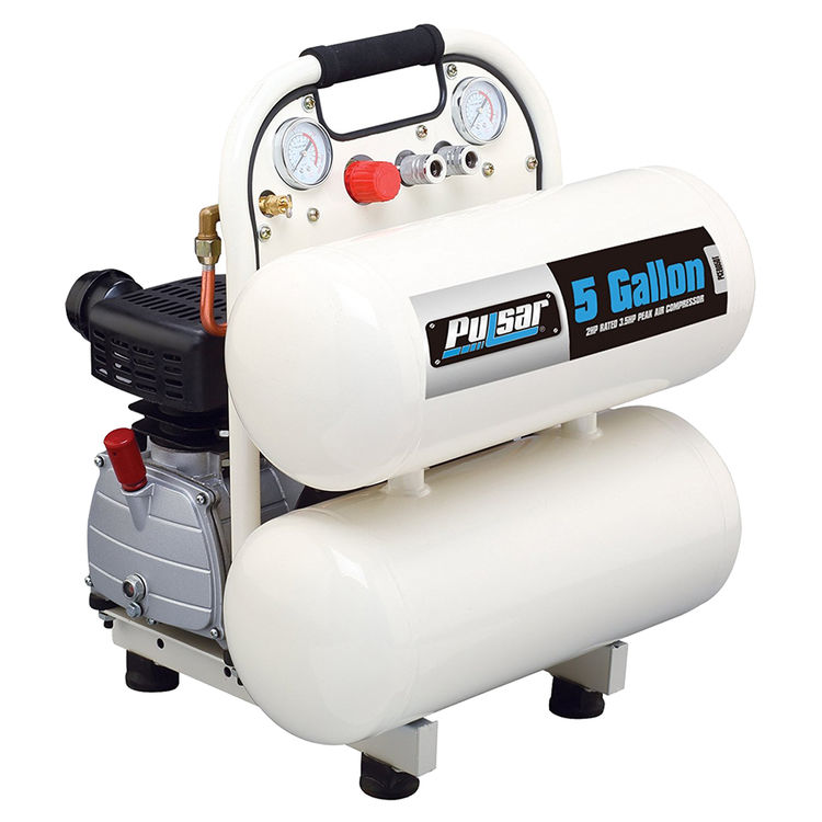 Pulsar PCE6050T Air Compressors, Twin Tank, 5 Gallon