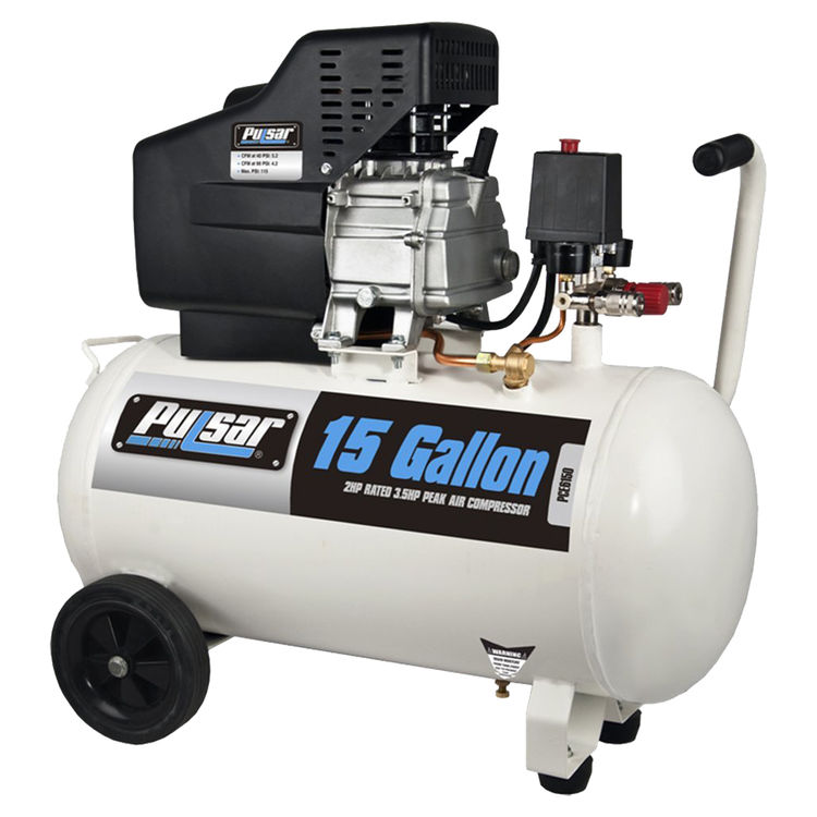 Pulsar PCE6150 Air Compressors, 3.5 Peak HP, 15 Gallon Capacity