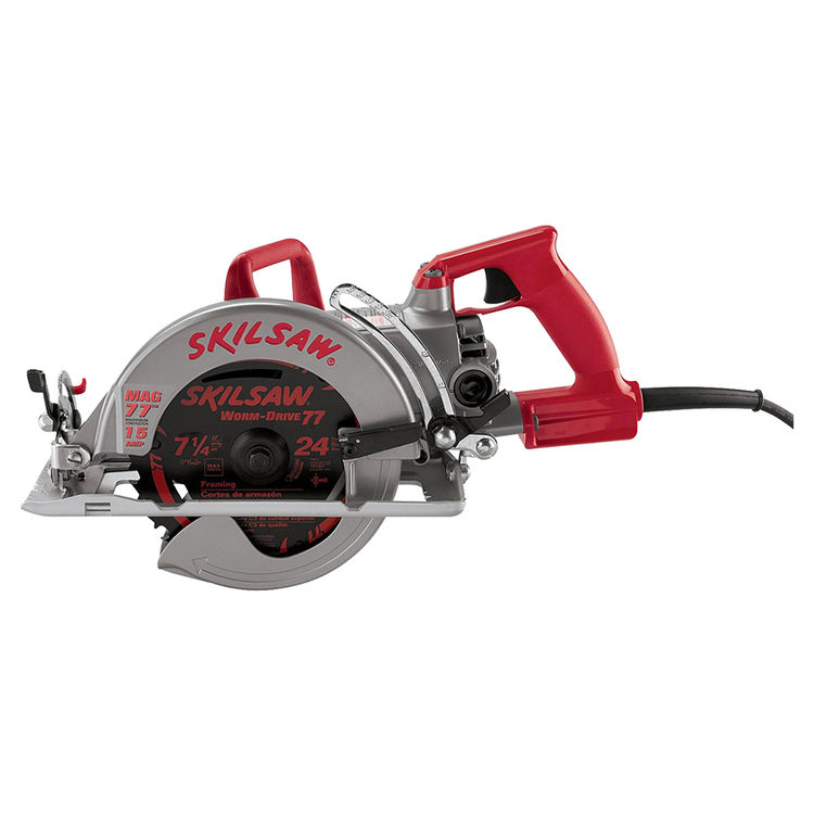 Skilsaw SHD77M Magnetic Worm Drive Corded Circular Saw, 120 V, 15 A, 7-1/4 in