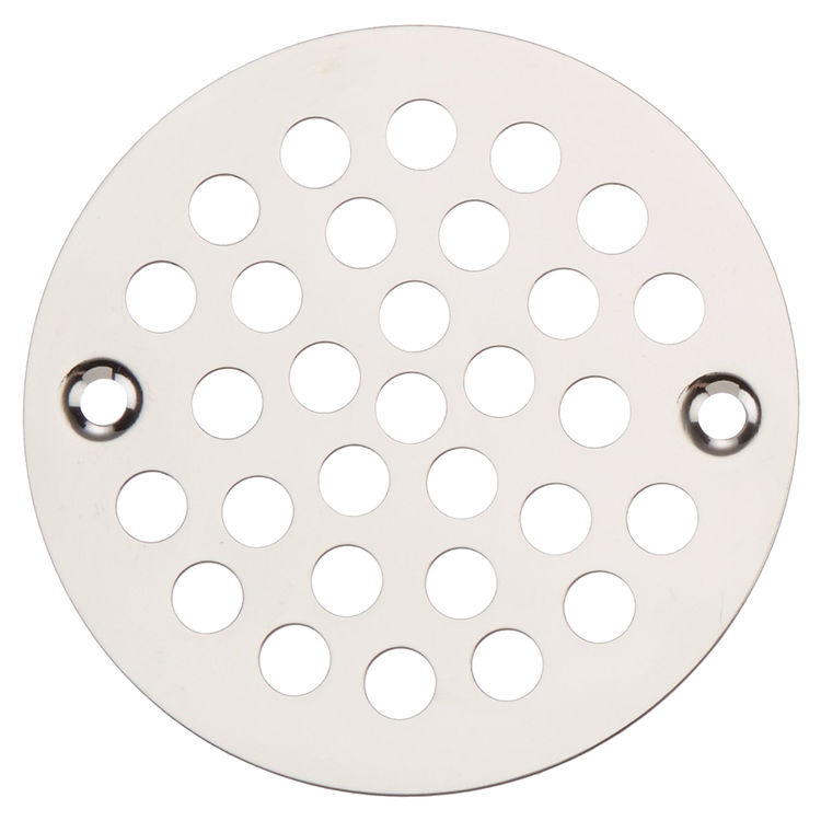 Jones Stephens Polished Stainless 4-1/4-Inch Round Shower Strainer - C6089PS