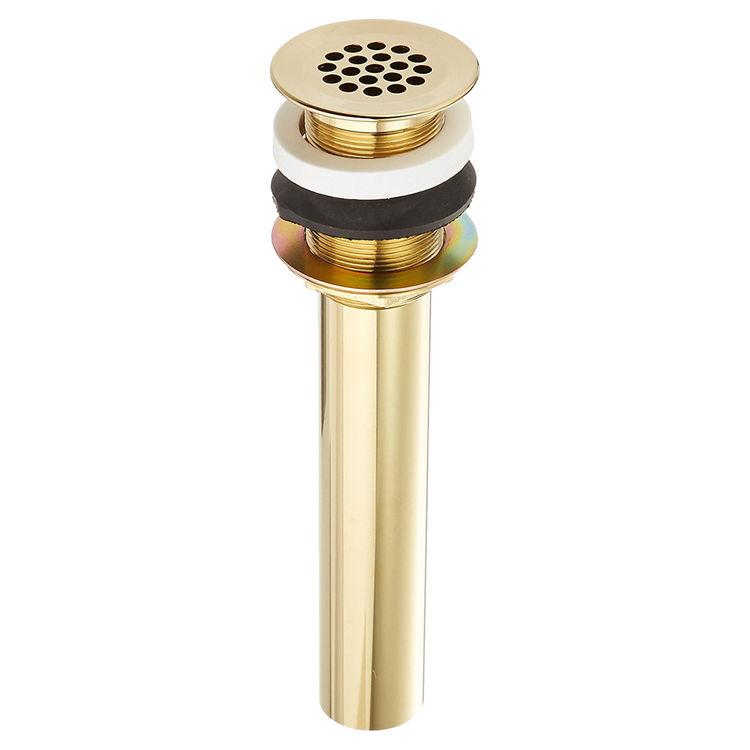 Jones Stephens D7010PB Polished Brass Lavatory Drain - Less Overflow