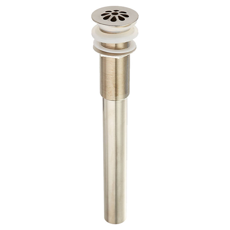 Jones Stephens D7020BN Brushed Nickel Grid Vessel Drain Less Overflow