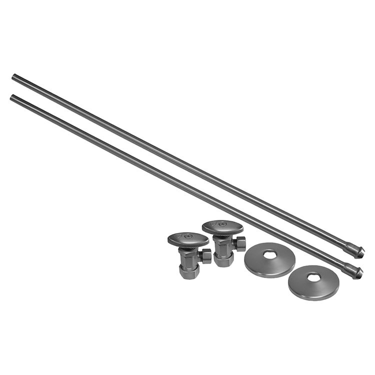 Jones Stephens S1034BN Brushed Nickel Lavatory Supply and Stop Kit