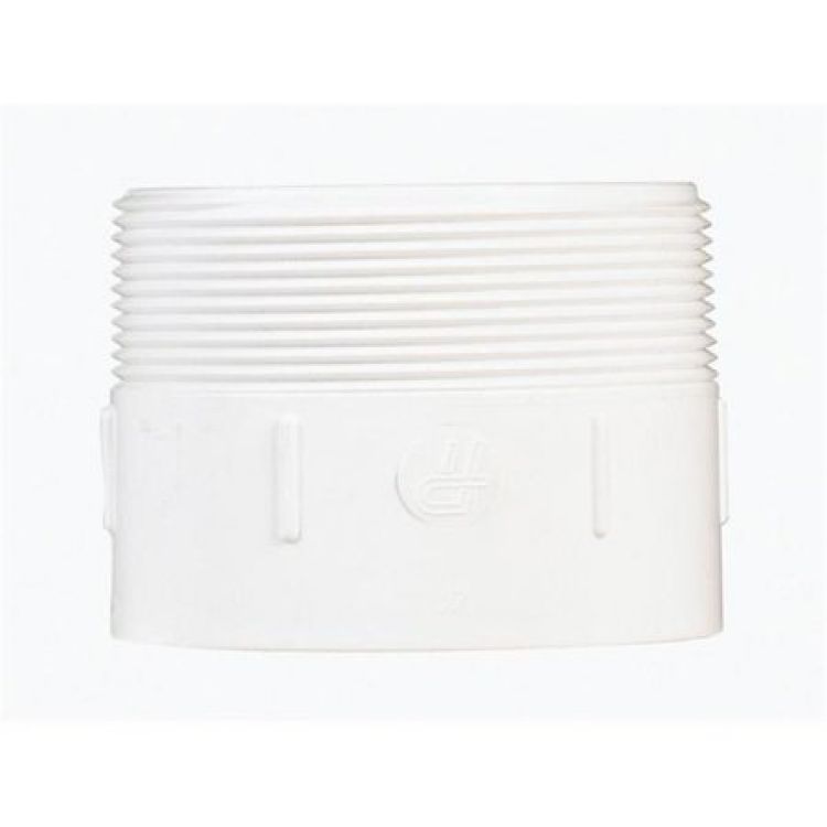 SDR35 PVC Sewer and Drain Adapter, 4", Slip x Male Thread, PVCSMA4