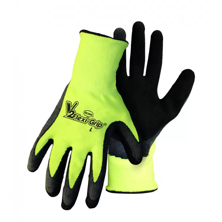 Boss 8412L Glove Mens Hi-Vis Lrg Flexgrip