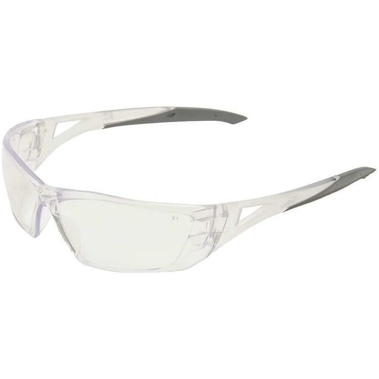 Edge Delano SD111 Non-Polarized Unisex Safety Glasses, Clear Scratch Resistant Polycarbonate Lens