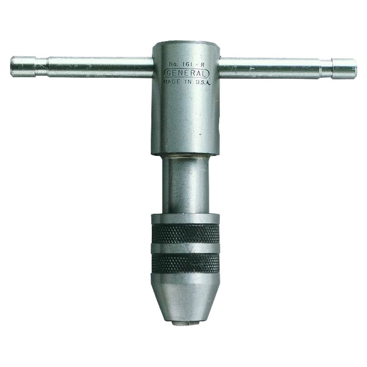 General Tools 160R Reversible Tap Wrench, For Use With NO 0 - 8 Tap, T-Shaped, Sliding Handle, Hardened Steel Jaw