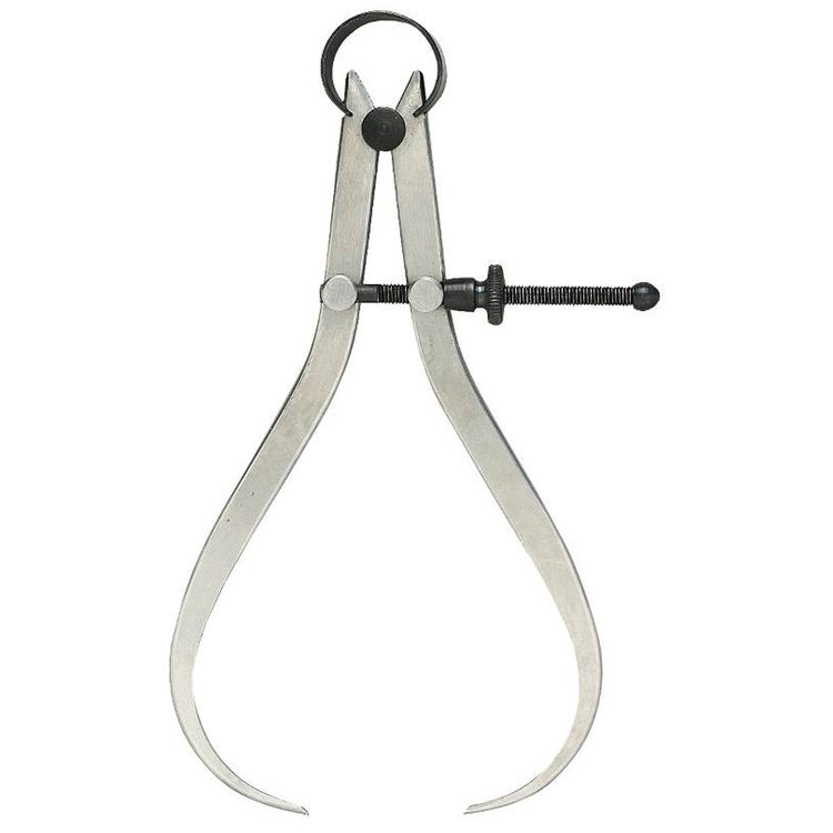 General Tools 452-6 Flag Leg, Spring Outside Caliper, 0 - 6", 1/8", 1/16", 1/32", 1/64"