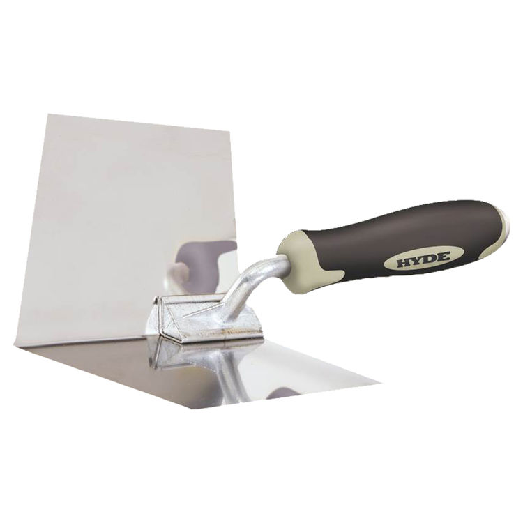 Hyde 09410"side Corner Tool, 4" W Stainless Steel Blade, 5" Hardwood Handle