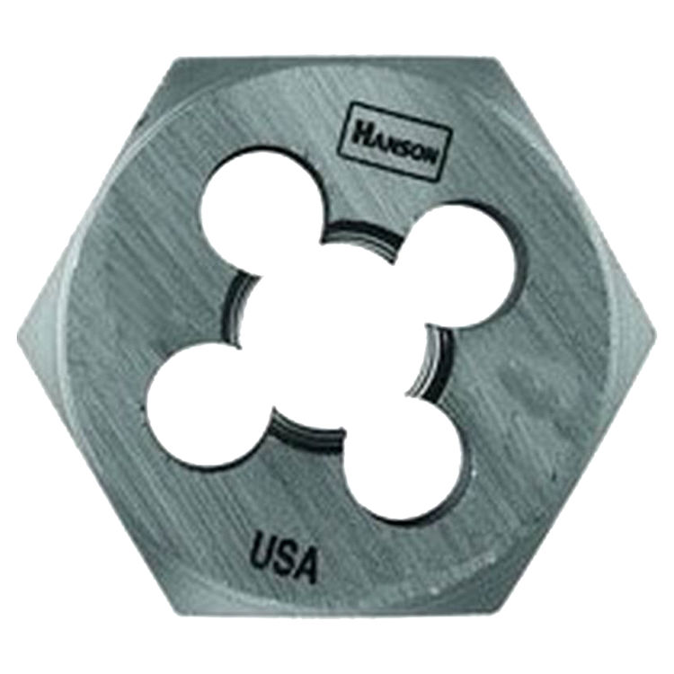 Hanson 6860ZR Machine Screw Hexagonal Die, 3/4-16 NF, 1-13/16" Width Across Flat