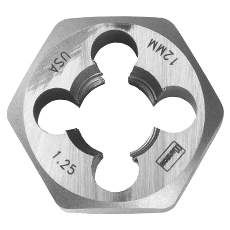 Hanson M11 x 1.5 Metric Hexagonal Die, 1" Width Across Flat, High Carbon Steel - (9741)