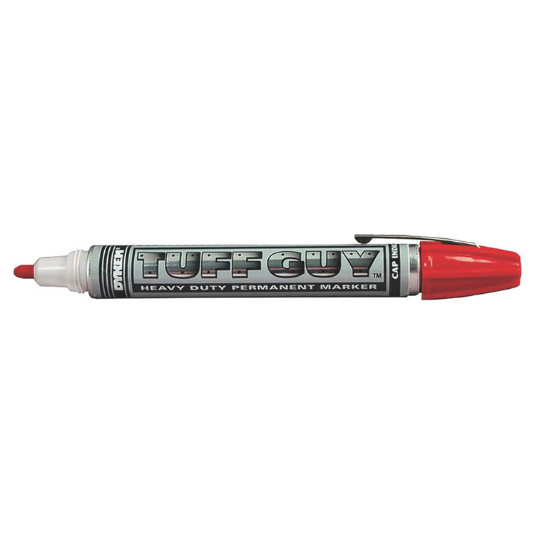 Dymon Tuff Guy 44819 General Purpose Heavy Duty Permanent Marker, Red, Medium Felt